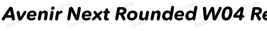 Avenir Next Rounded W04 Regular字体转换